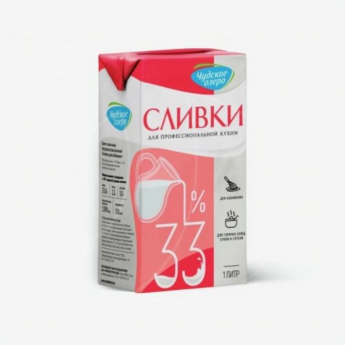 Сливки ультрапастеризованные Чудское озеро 33% 1 л без скидки