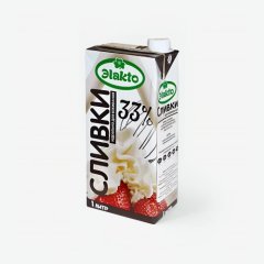 Сливки нормализованные ЭЛАКТО 33% 1 л без скидки