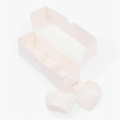 Коробка для 3 моти с окном белая 19х5,5х5,5 см 293090